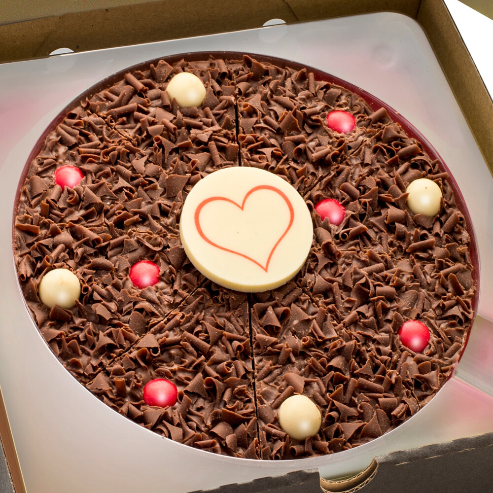 7 inch milk chocolate pizza | Valentine's Day Chocolate Gifts